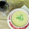 Green Garlic Baby Leek Potato Soup with Brandy