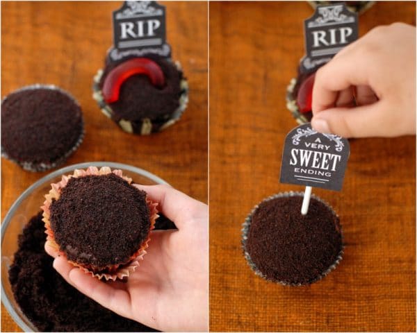 boulderlocavore.com graveyard cupcakes tutorial 2 collage