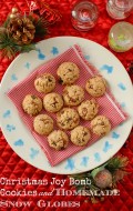 BoulderLocavore.com Christmas Joy Bombs cookies and Homemade DIY Snow Globes