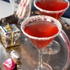 Candy Cane Cocktail made with home infused Candy Cane vodka