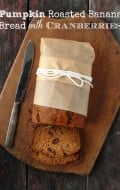 Pumpkin Roasted Banana Bread with Cranberries BoulderLocaovre.com