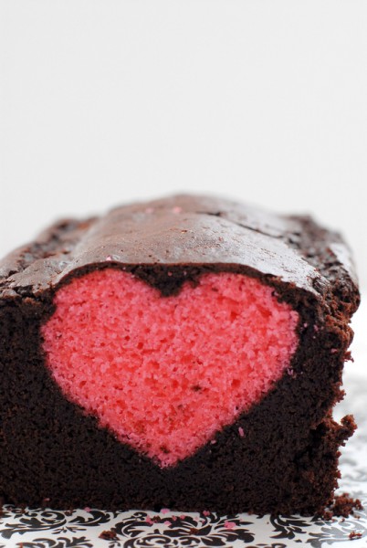 Cherry Pound Cake heart BoulderLocavore.com 