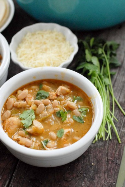 Spicy White  chicken Chili #gluten free  BoulderLocavore.com 