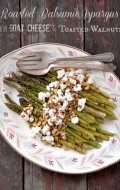 Roasted Balsamic Asparagus with Goat Cheese and Toasted Walnuts  BoulderLocavore.com
