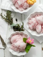Pink Lemonade Lavender Thyme Sorbet - BoulderLocavore.com
