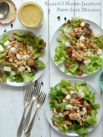 Red Grape Jicama Walnut salad with Mango Jalapeno Poppy Seed Dressing - BoulderLocavore.com 99