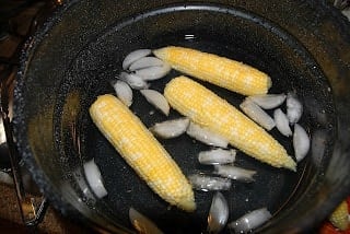 Parboiling Corn 