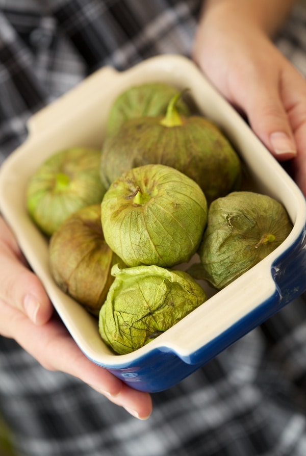 Tomatillos with skin