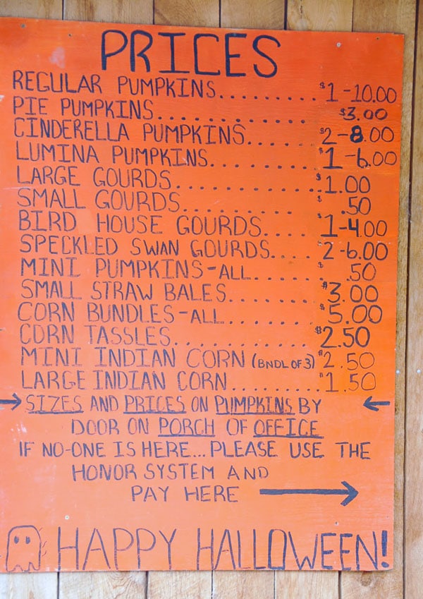 loukonen farms pumpkin prices