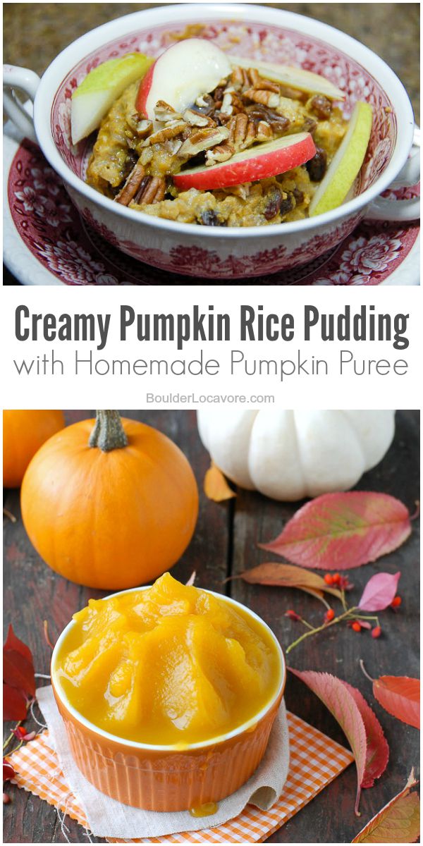 Creamy Pumpkin Rice Pudding