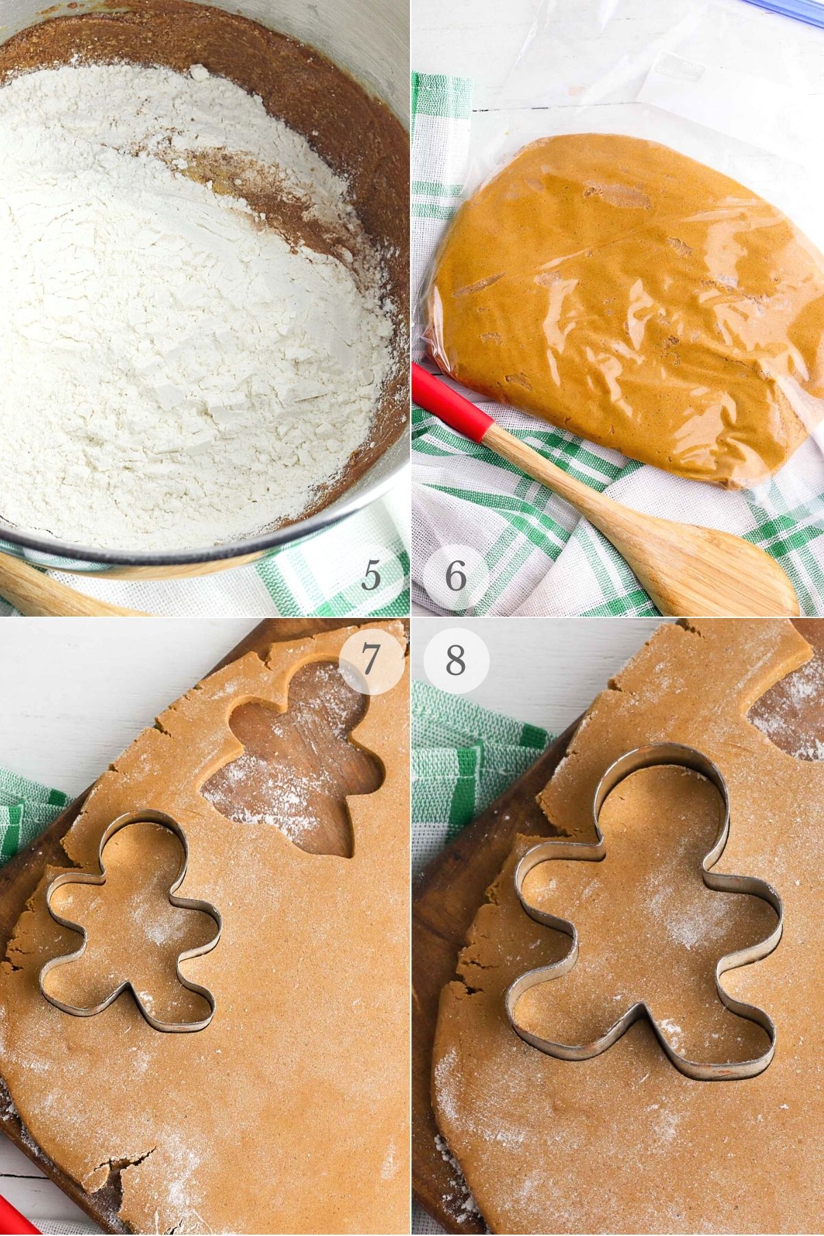 gingerbread cookies recipe steps 5-8