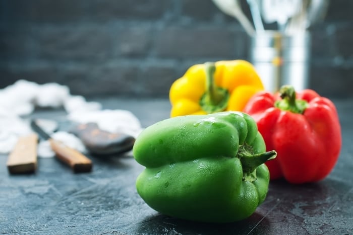 colored sweet peppers