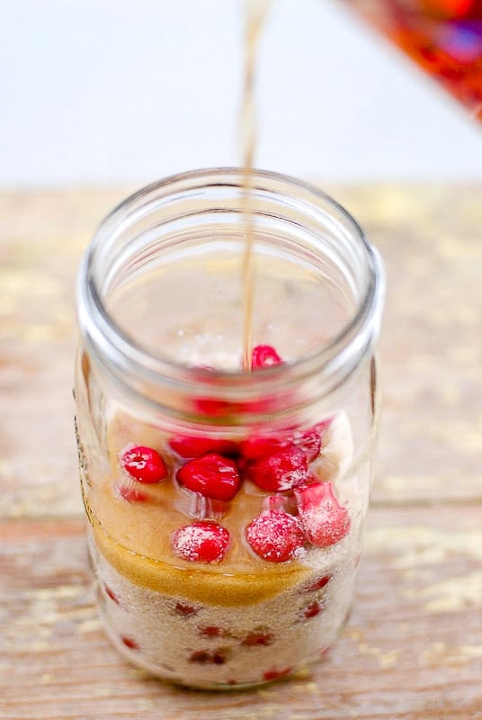 Cherry Bounce in a jar