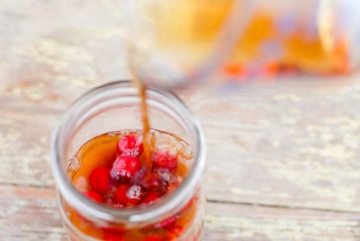 Cherry Bounce in a jar process 2