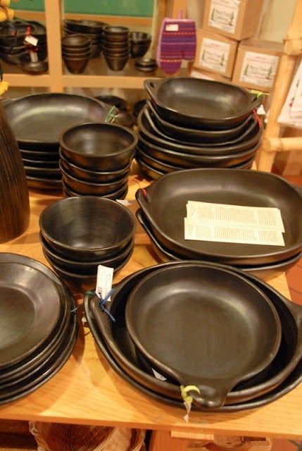 Santa Fe Cooking School black serving ware New Mexico