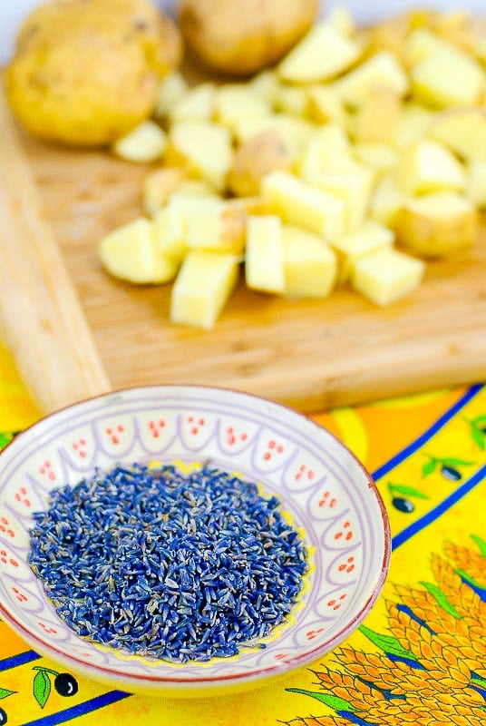 culinary lavender in a bowl