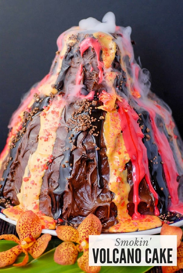 Smokin' Volcano Cake title