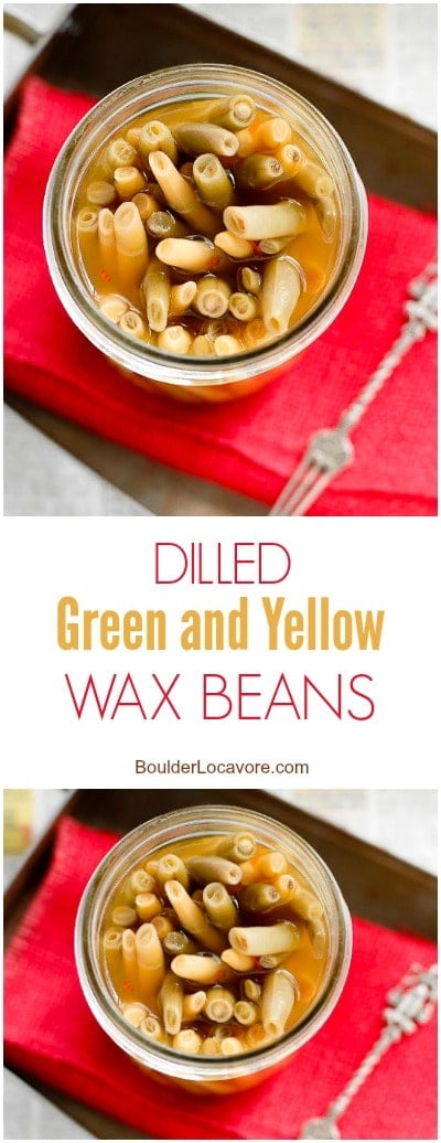 Dilled Green and Yellow Wax Beans collage