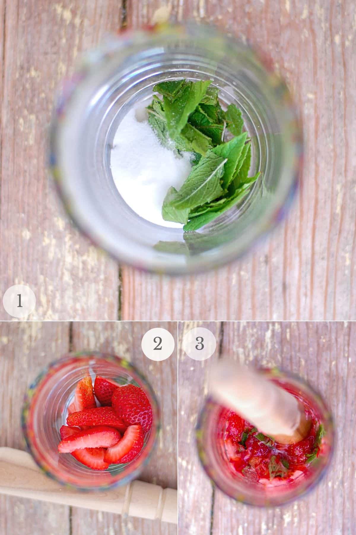 strawberry mojitos recipe steps 1-3