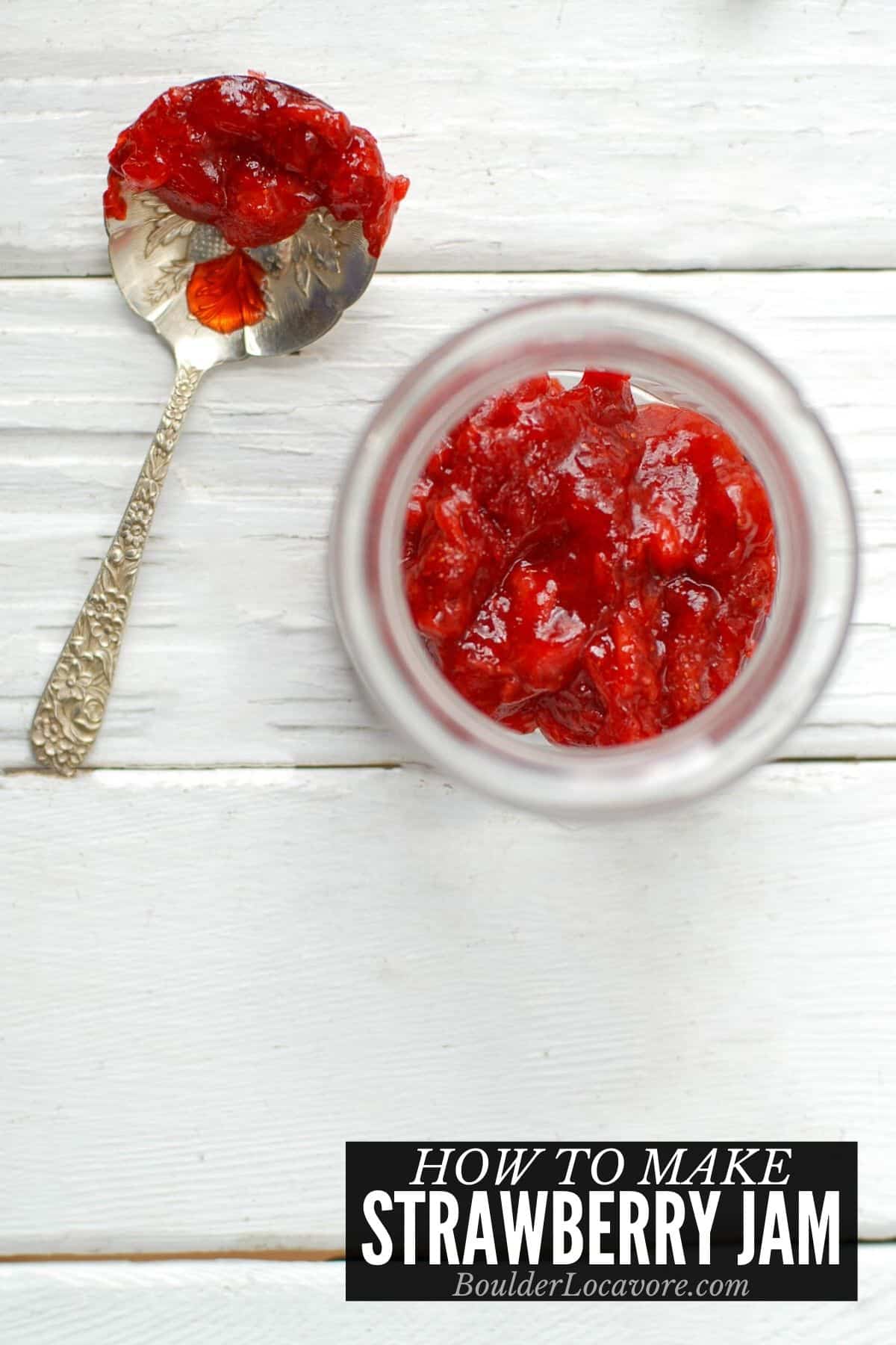 strawberry jam in jar title