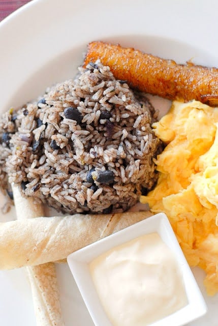 Authentic Costa Rican Gallo Pinto recipe (beans and rice). A filling flavorful dish solo or perfect side dish, even for breakfast! - BoulderLocavore.com