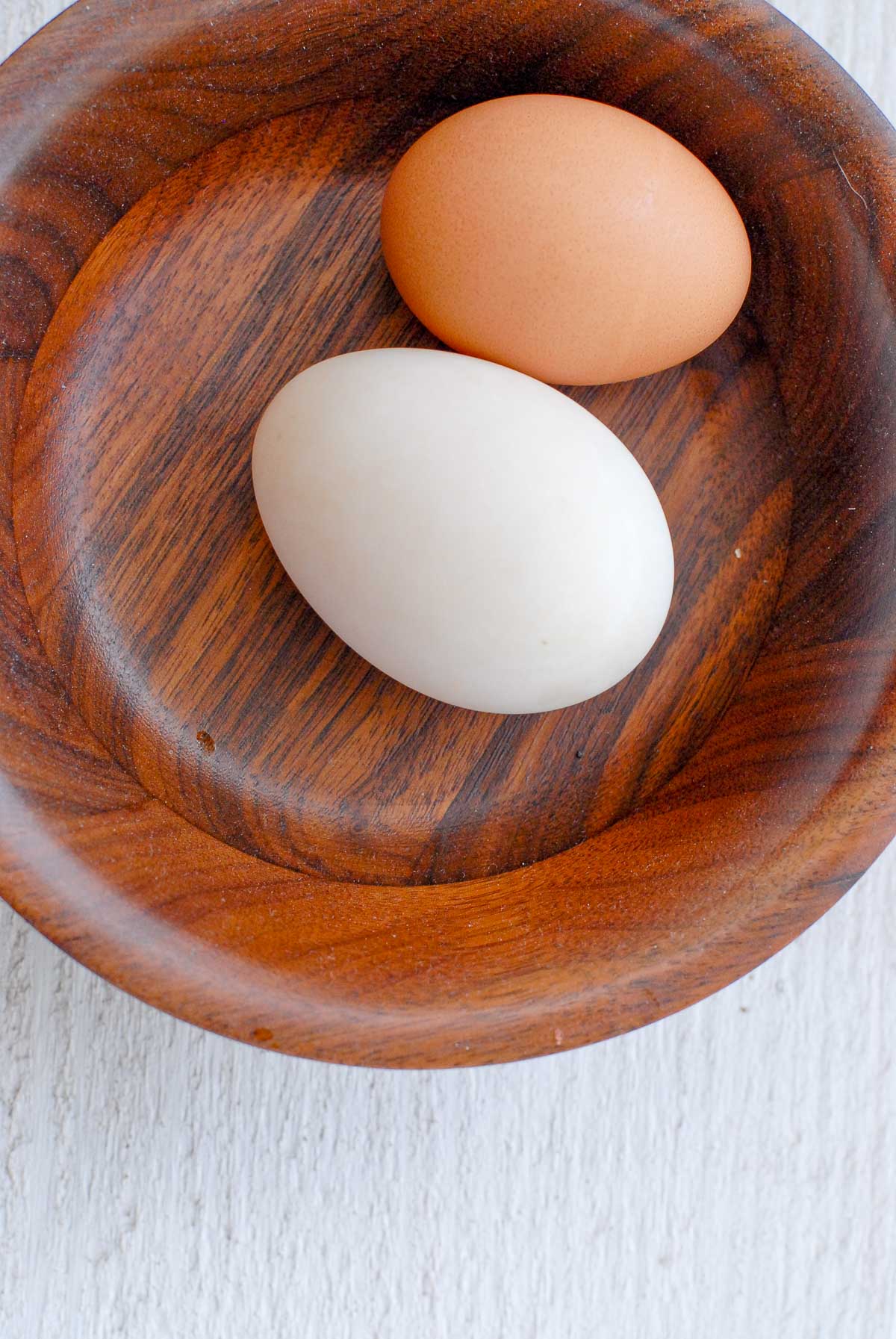 chicken egg and duck egg whole
