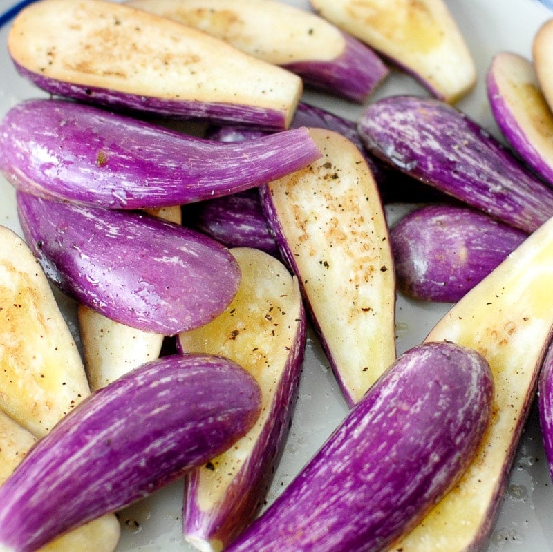 fairy tale eggplant grilled.