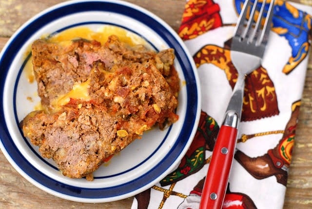 slices of  Taco Meatloaf.