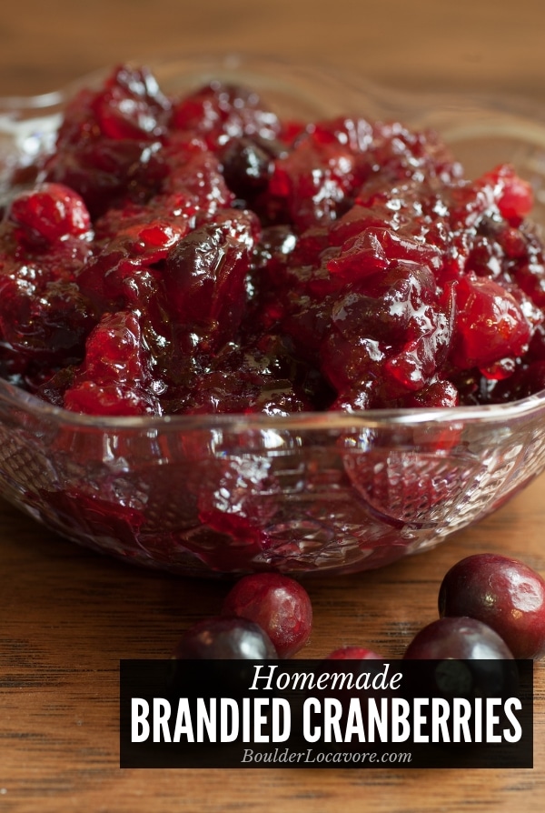 Homemade Brandied Cranberries