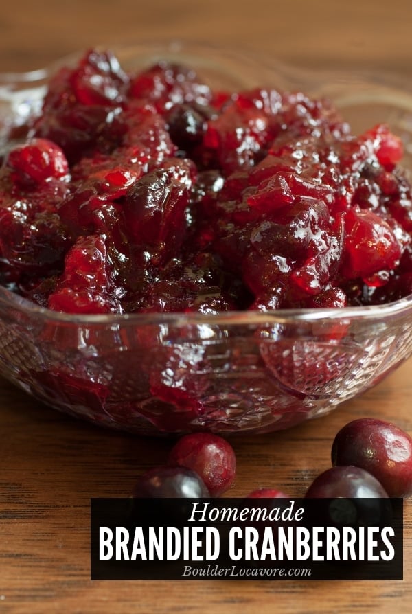 Homemade Brandied Cranberries