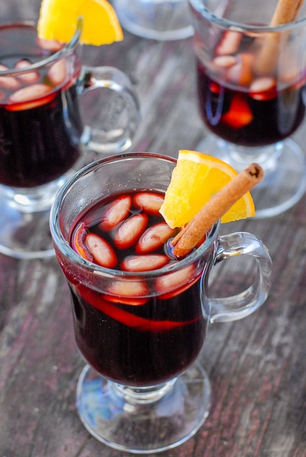 glass mugs of Glogg