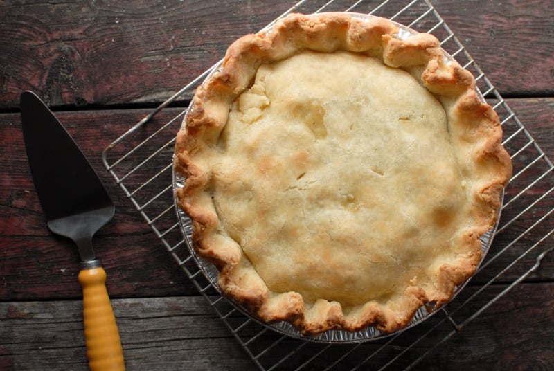 homemade gluten-free buffalo pot pie