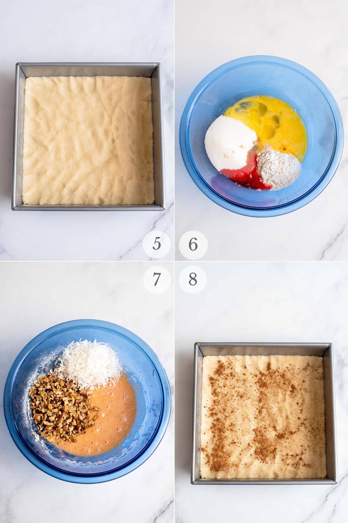 cherry bars recipe steps 5-8