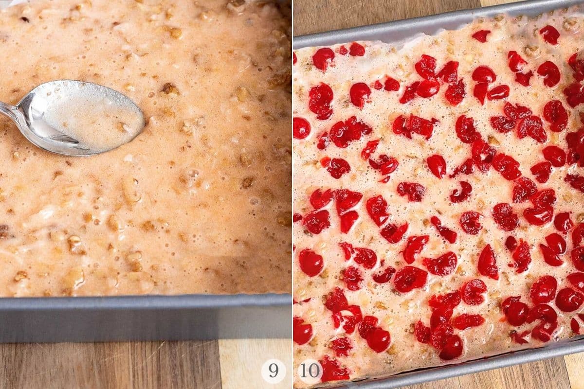 cherry bars recipe steps 9-10