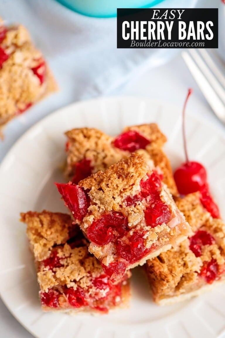 Homemade Cherry Bars recipe Boulder Locavore