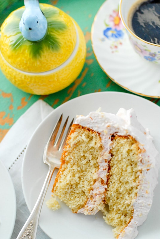 happy day cake sliced