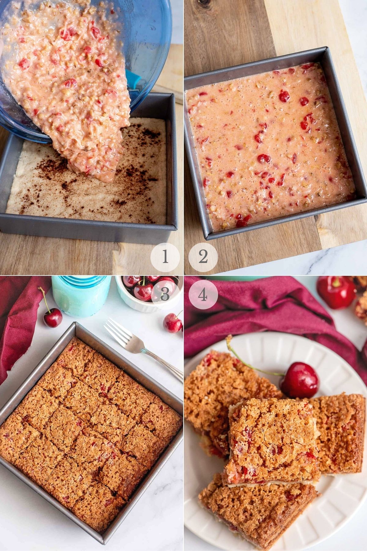 original cherry bars recipe steps variations