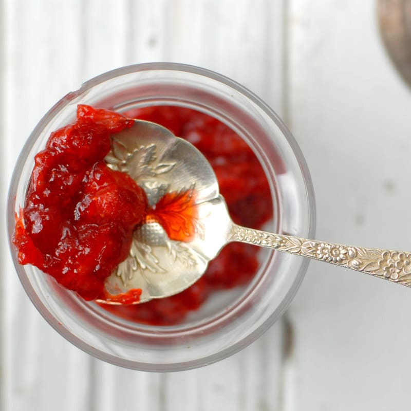 Strawberry Jam in jar