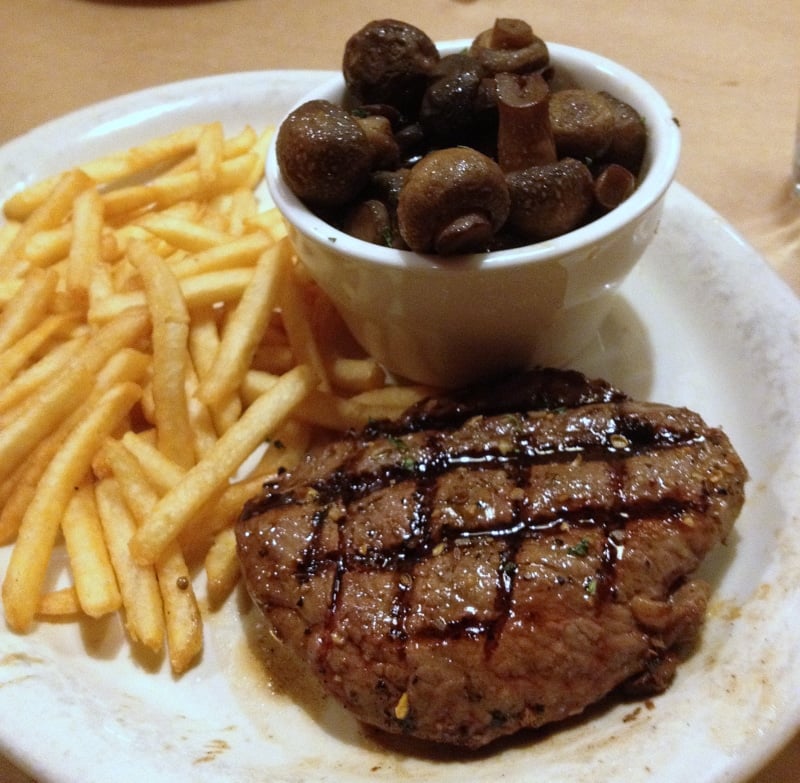 Grilled Steak at Triple J Chophouse and Brew CO Lubbock Texas