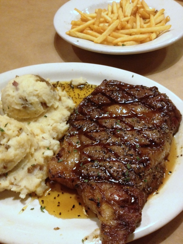 Steak and potatoes Triple J Chophouse Lubbock TX