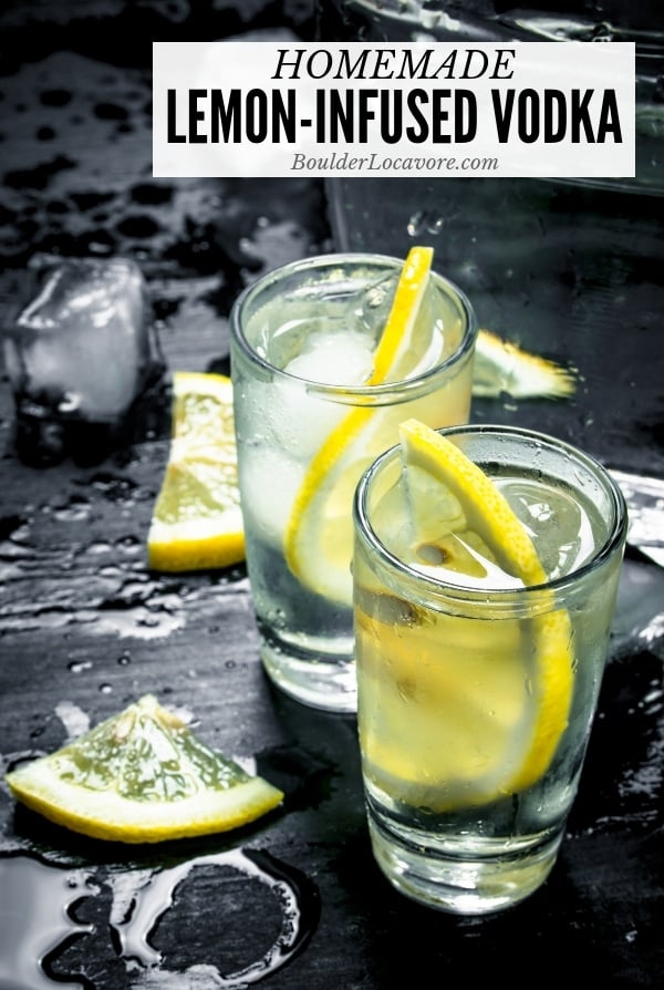 Homemade Lemon Vodka title image