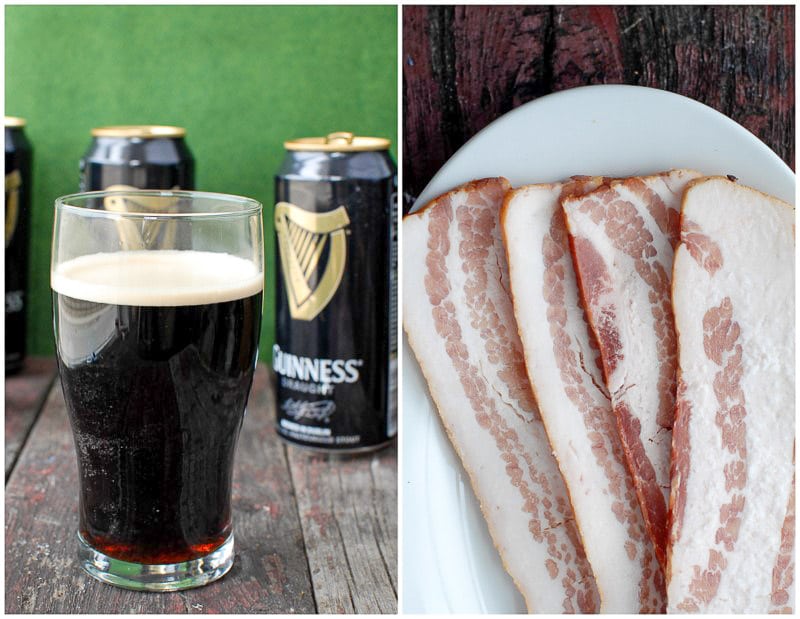 guinness beer and thick bacon