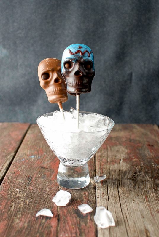 frozen dead guy days chocolate on sticks