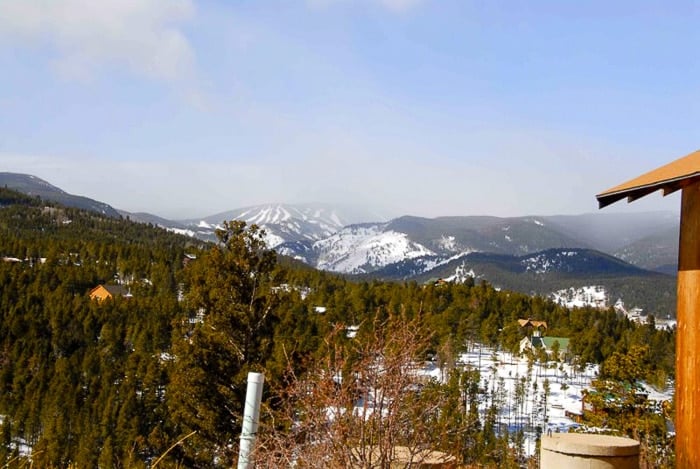 view from frozen dead guy tuft shed