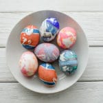 Silk Dyed Eggs for Easter