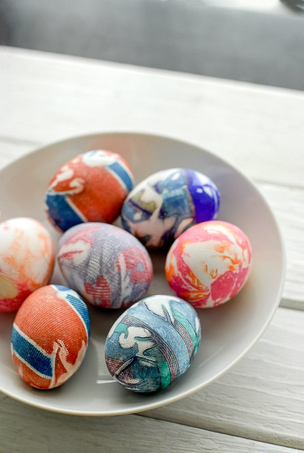 unique dyed easter eggs