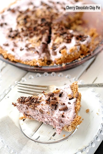 Cherry Chocolate Chip Pie Slice