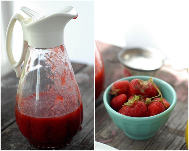 homemade fresh strawberry syrup