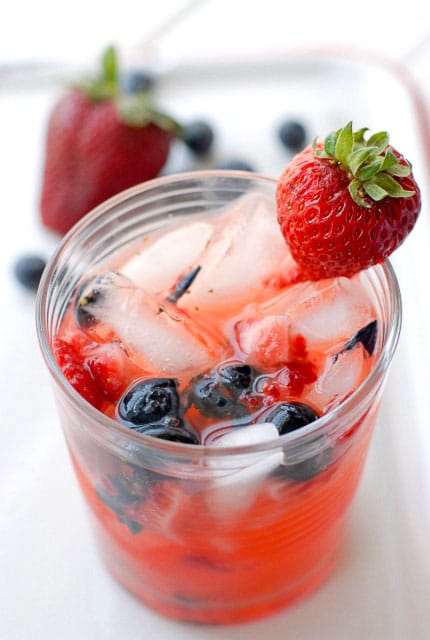 Strawberry-Blueberry Fresh-Style Margarita