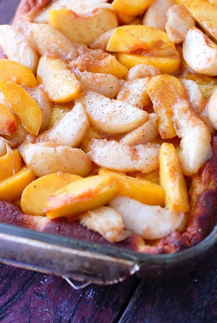 Baked Pancake with Peaches Recipe